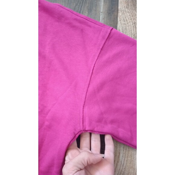 NWT Women's Purple Champion Cropped Pullover Sweatshirt, Size Large - Picture 6 of 11